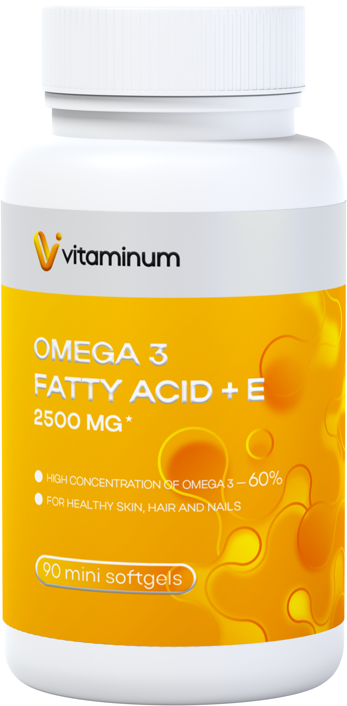  Vitaminum ОМЕГА 3 60% + витамин Е (2500 MG*) 90 капсул 700 мг  в Зеленогорске